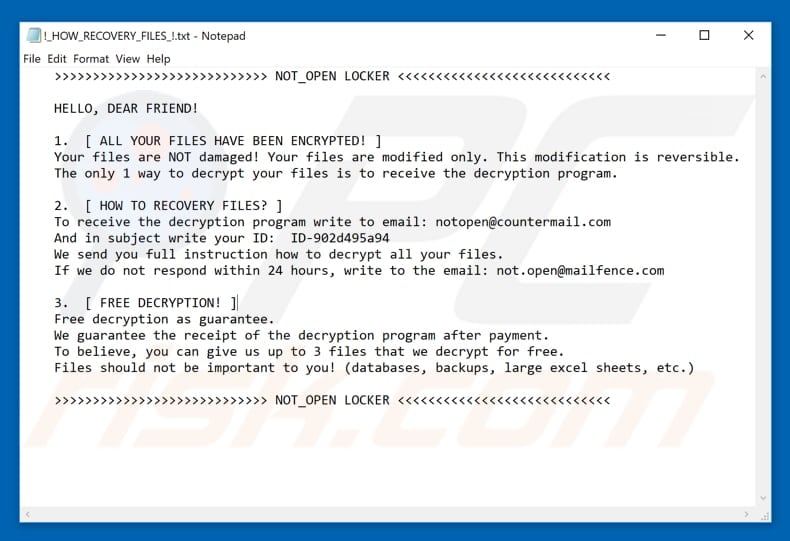 NOT_OPEN LOCKER decrypt instructions