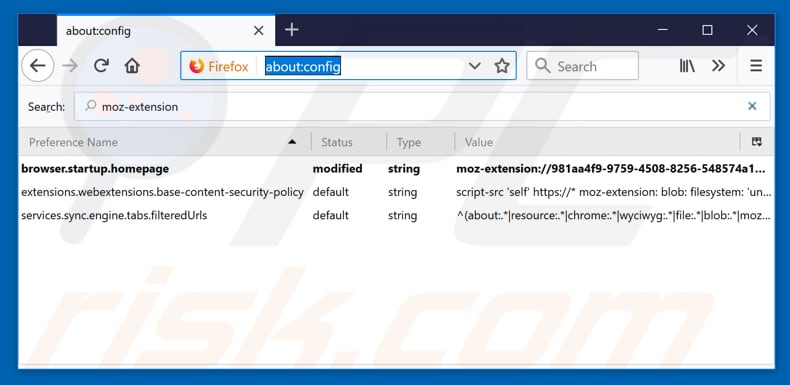 Removing hp.myway.com from Mozilla Firefox default search engine