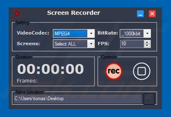 ScreenRecorder app