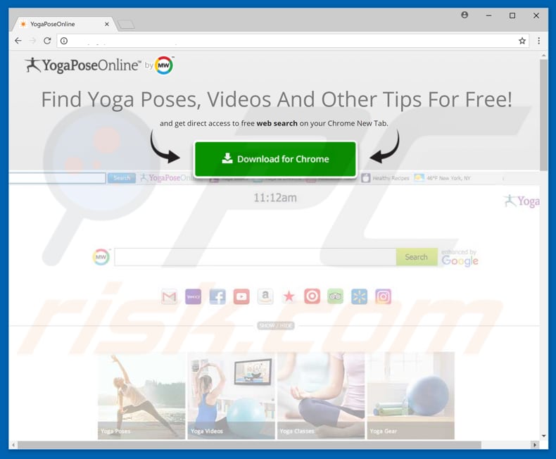 YogaPoseOnline promoting