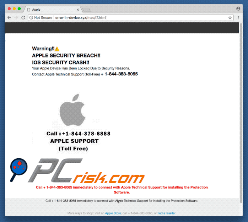 apple security breach appearance