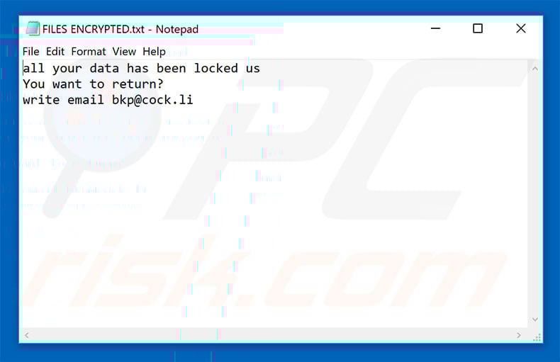 bkp text file