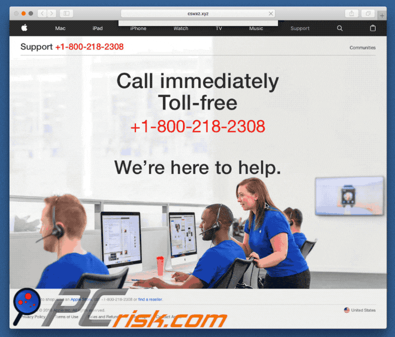 Call Immediately Toll-Free scam gif