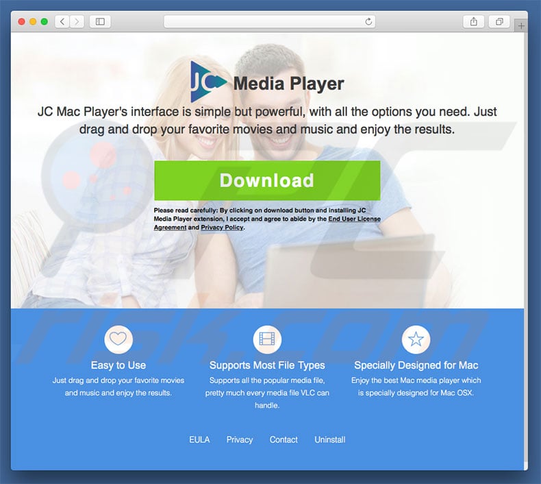 JC Media Player adware