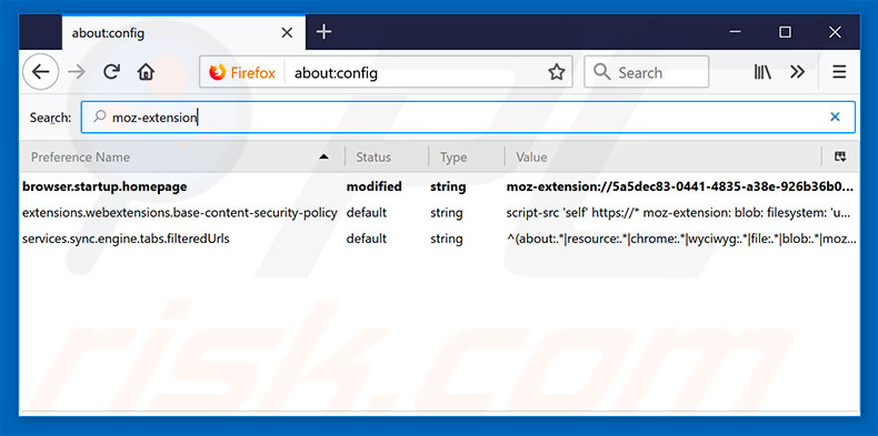 Removing search.lokaleswetternt.com from Mozilla Firefox default search engine