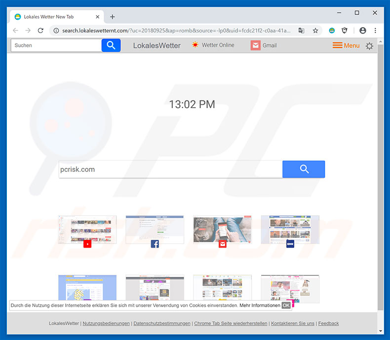 search.lokaleswetternt.com browser hijacker