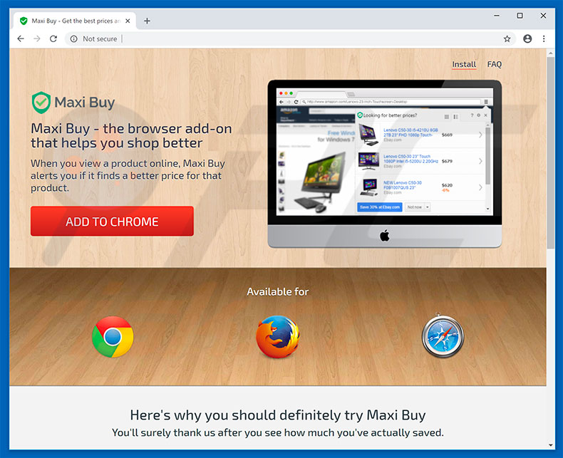 Maxi Buy browser hijacker