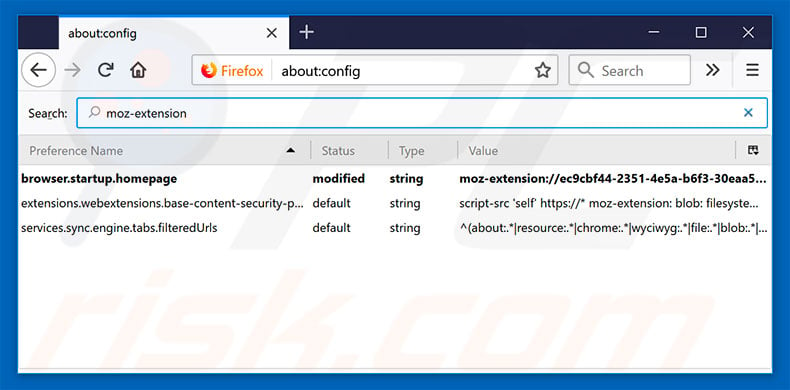 Removing hp.myway.com from Mozilla Firefox default search engine