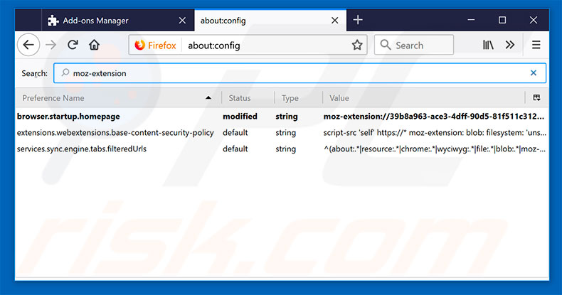 Removing hp.myway.com from Mozilla Firefox default search engine