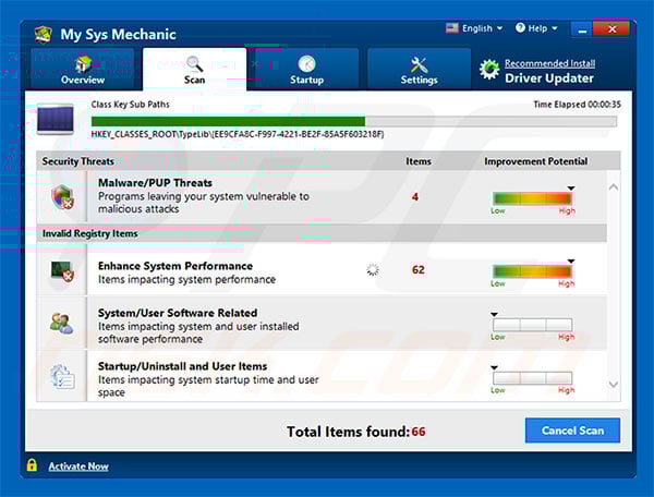 My Sys Mechanic application