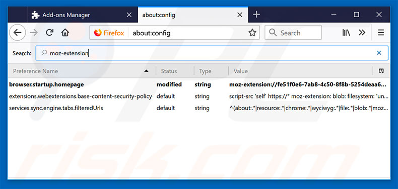 Removing search.obtenezemail.com from Mozilla Firefox default search engine