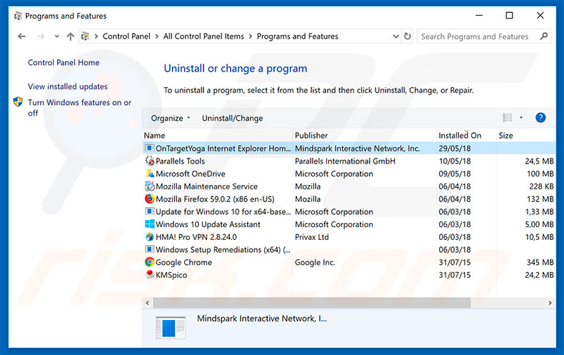 hp.myway.com browser hijacker uninstall via Control Panel