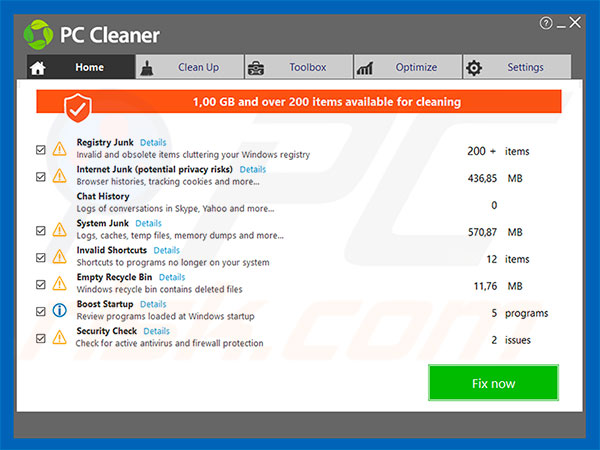 PC Cleaner application
