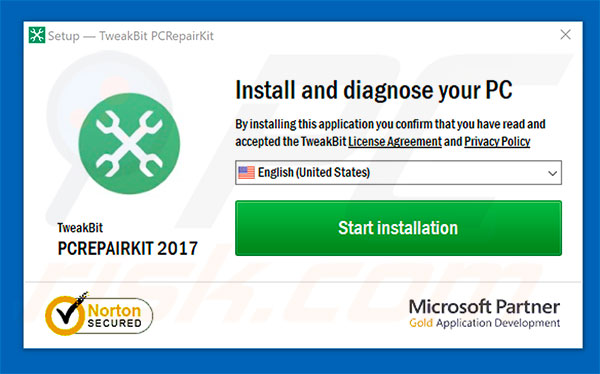 PCRepairKit installation setup