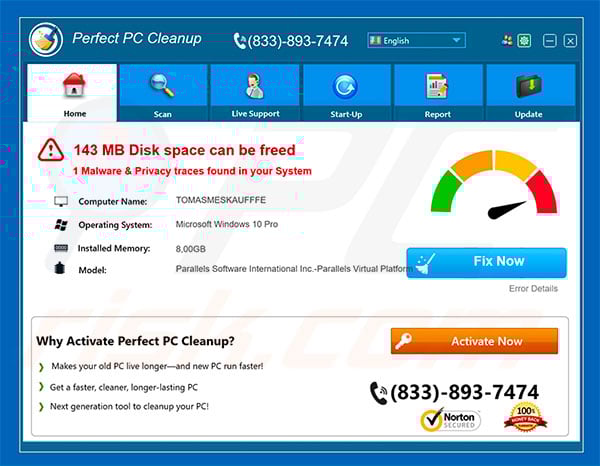 Perfect PC Cleanup application