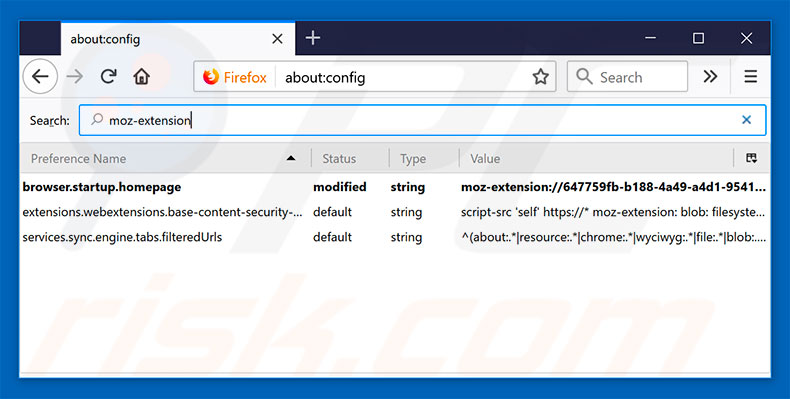 Removing hp.myway.com from Mozilla Firefox default search engine