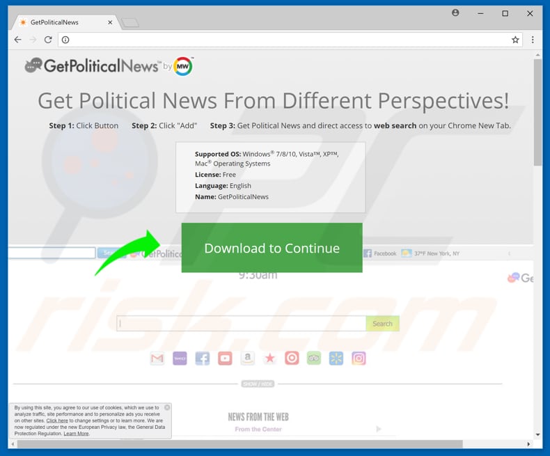 promoting GetPoliticalNews