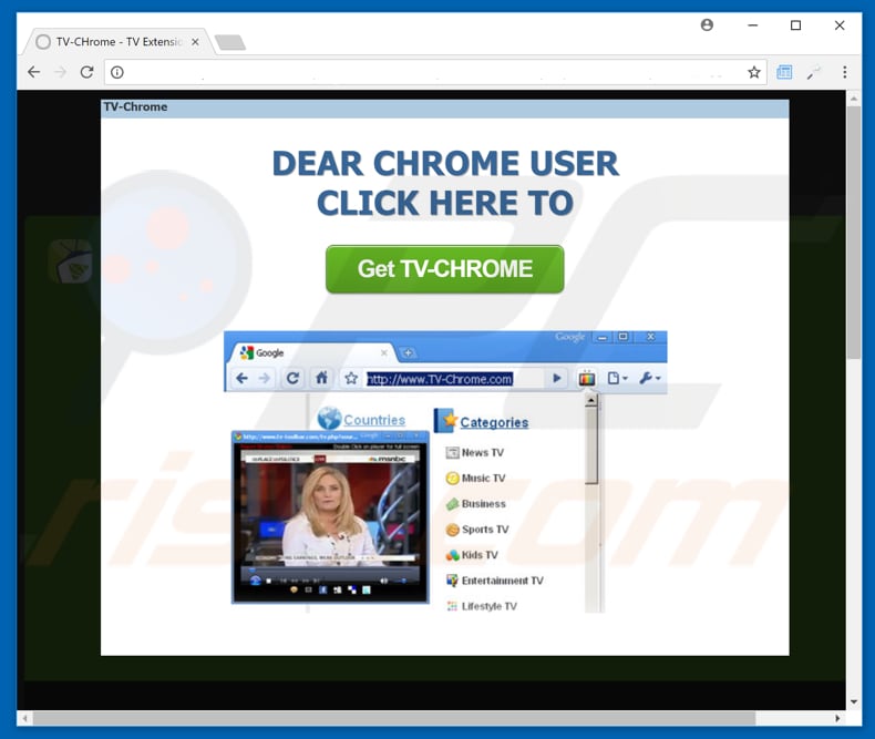 TV Chrome adware