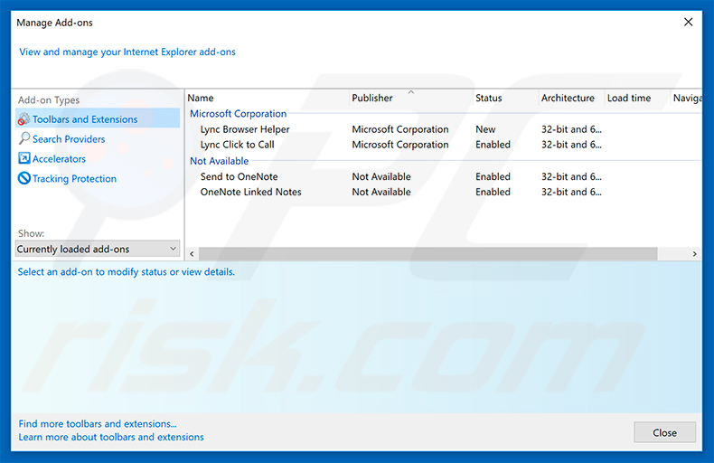 Removing blastnotificationx.com ads from Internet Explorer step 2