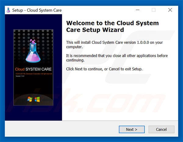 Cloud System Care installation setup