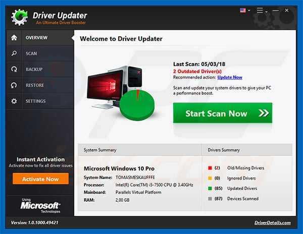 Driver Updater application