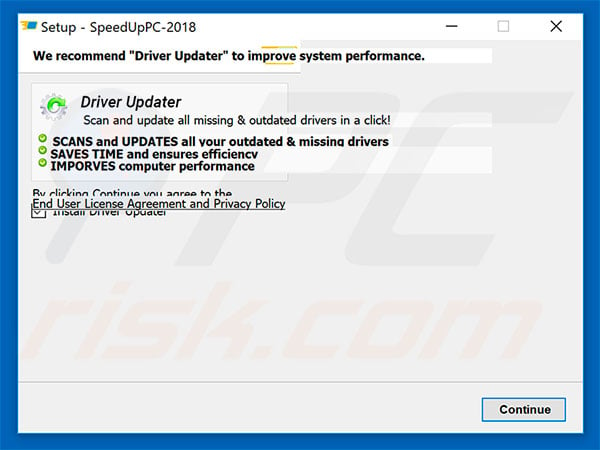Driver Updater installation setup