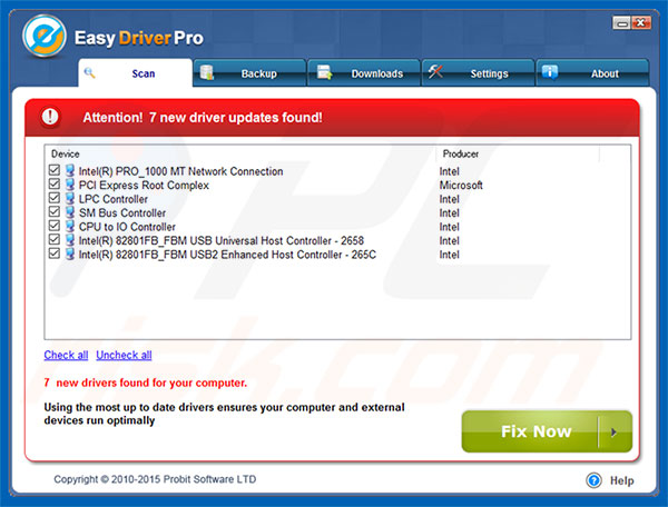 Easy Driver Pro application