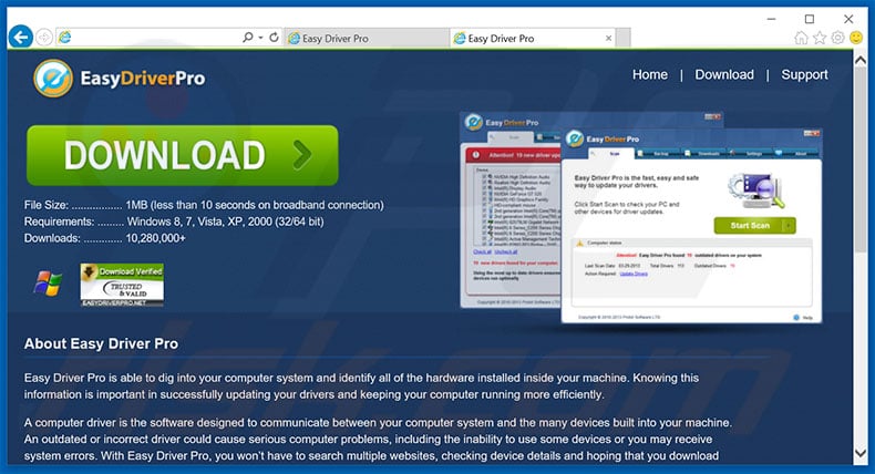 Easy Driver Pro unwanted application