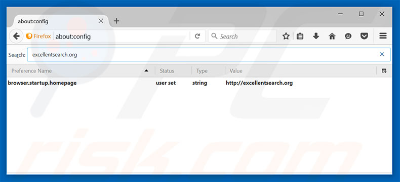 Removing excellentsearch.org from Mozilla Firefox default search engine