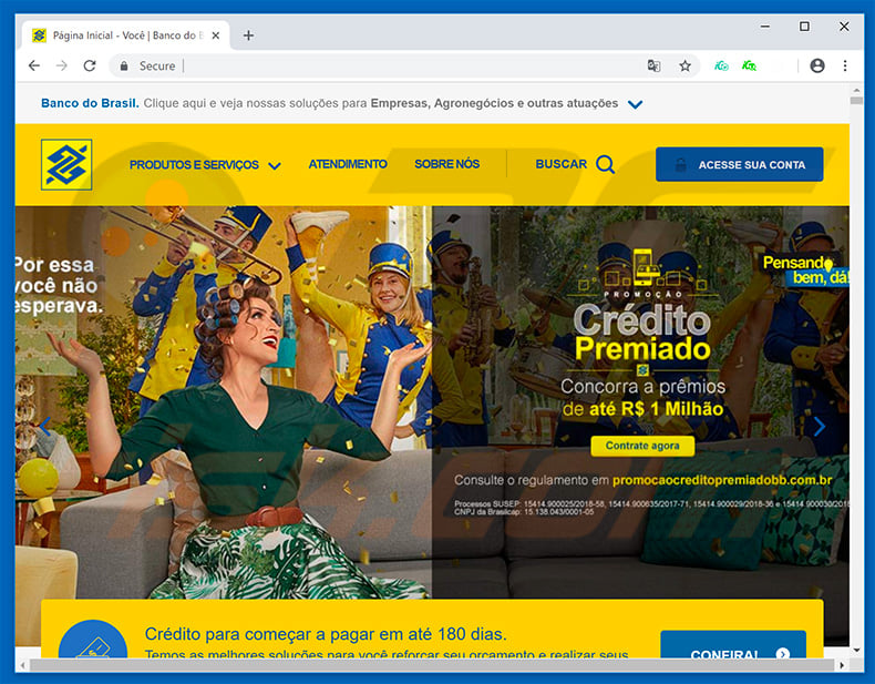 Flash Chrome Proxy targeting Banco do Brasil