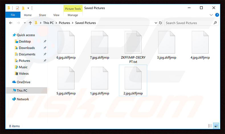 Files encrypted by GANDCRAB V5.0.3