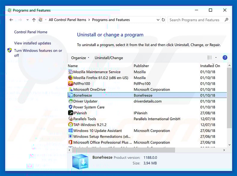 go.arbigov.com browser hijacker uninstall via Control Panel
