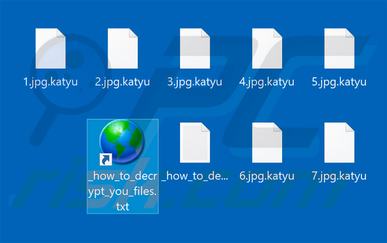 Files encrypted by Katyusha