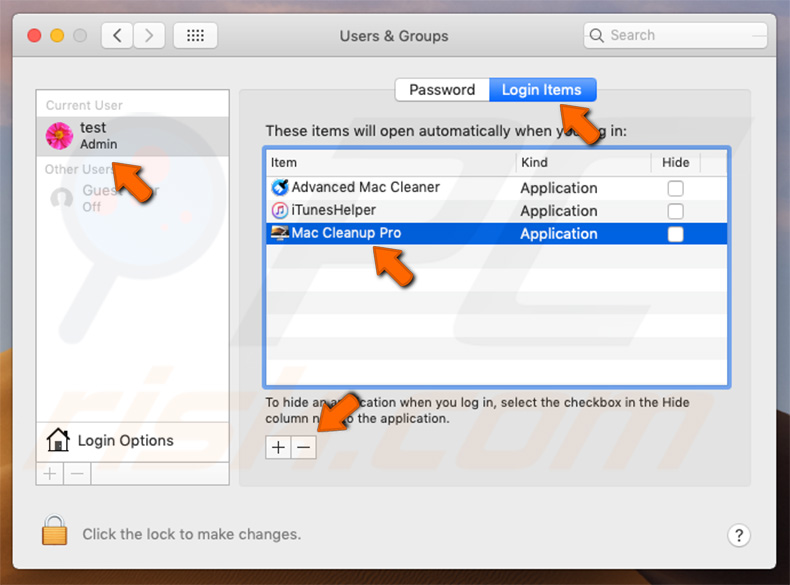 Mac Cleanup Pro PUA system preferences