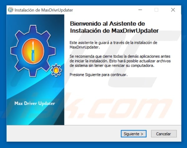 Max Driver Updater installation setup