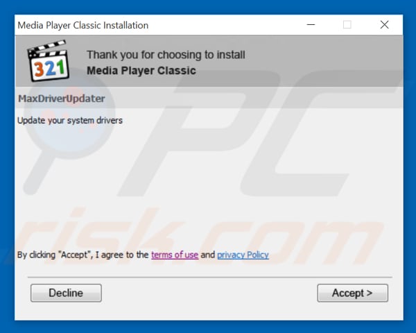 Max Driver Updater third party installer
