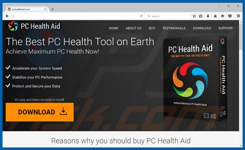 PC Health Aid unwanted application