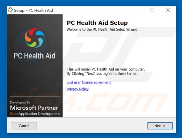 PC Health Aid installation setup