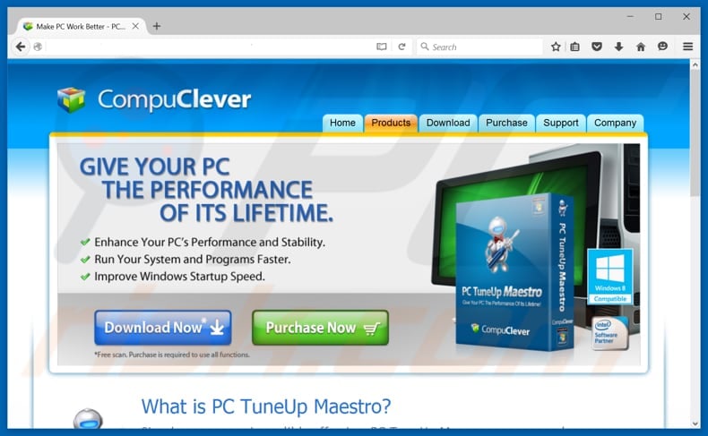 PC TuneUp Maestro unwanted application