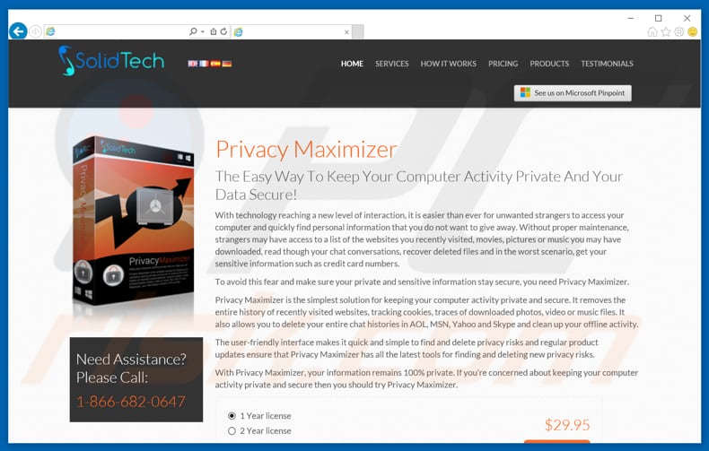 Privacy Maximizer unwanted application