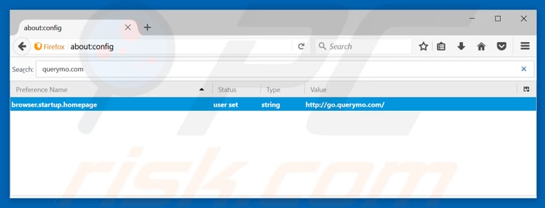 Removing go.querymo.com from Mozilla Firefox default search engine