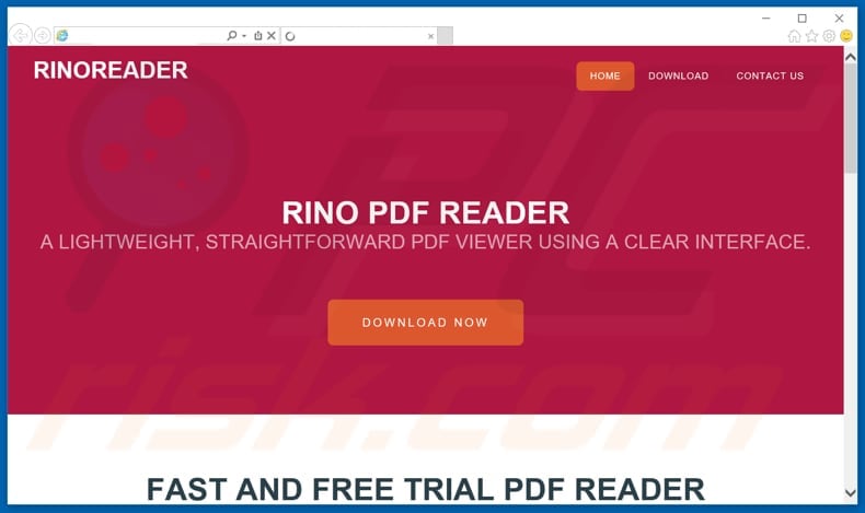 RinoReader adware