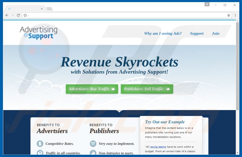 similar to Advertising Support 