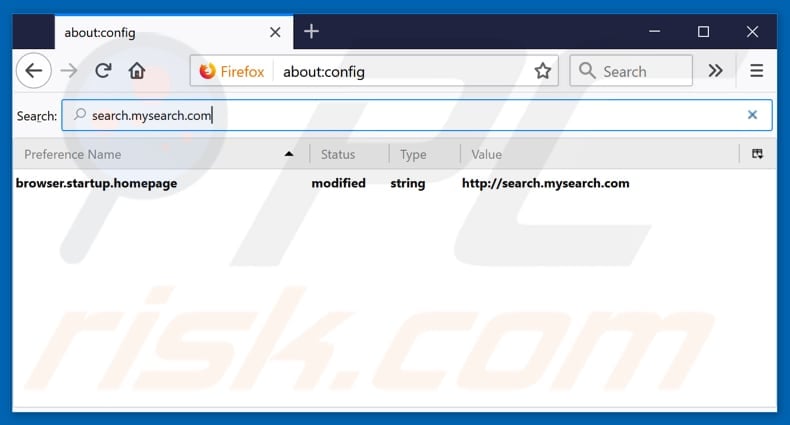 Removing hp.myway.com from Mozilla Firefox default search engine