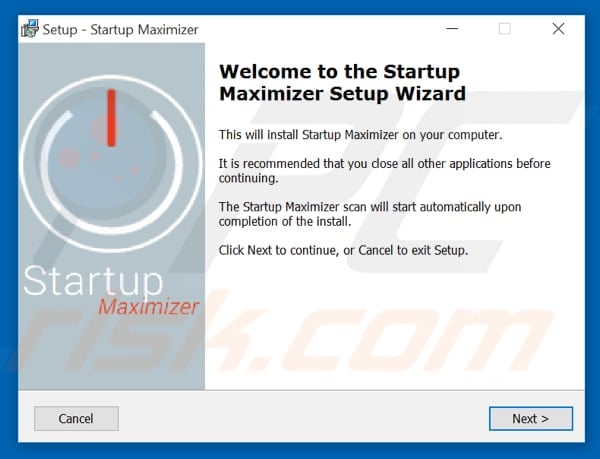 Startup Maximizer installation setup
