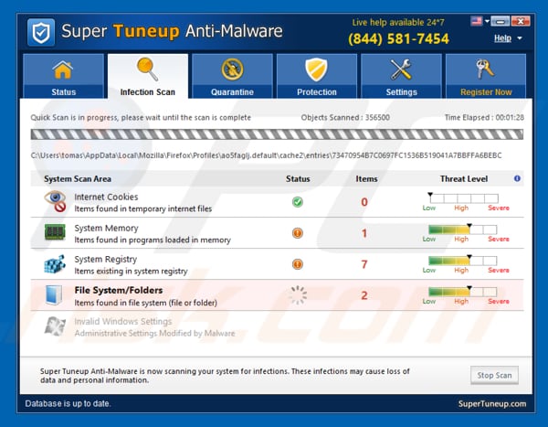 Super Tuneup Anti-Malware application