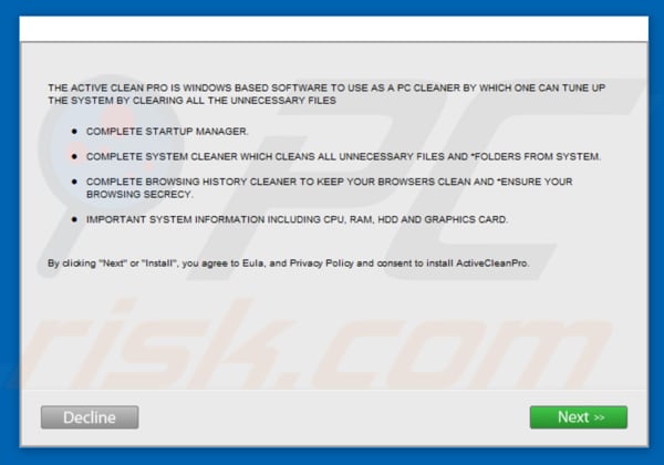 Active Clean Pro third party installer