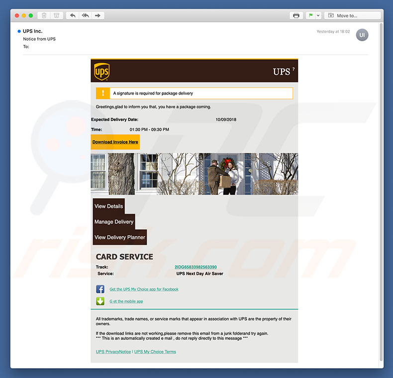 UPS Email Virus Removal and recovery steps (updated)
