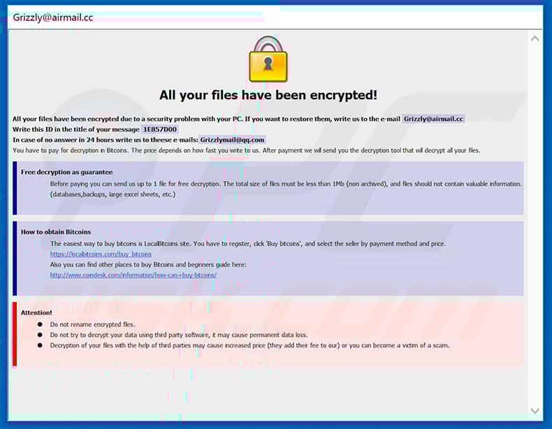 Bear decrypt instructions