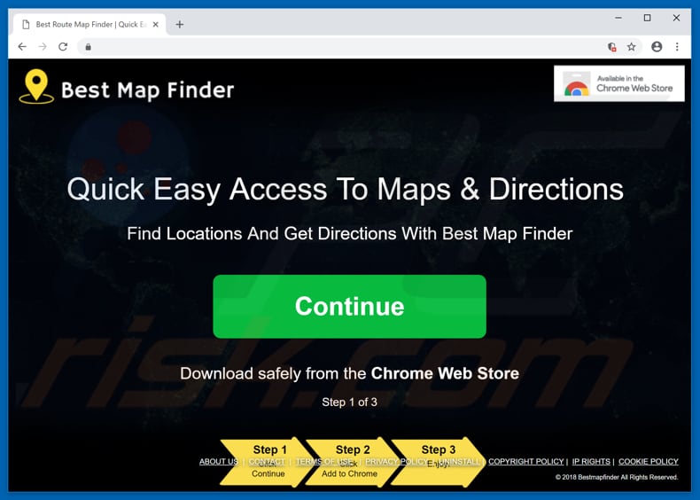 BestMapFinder adware